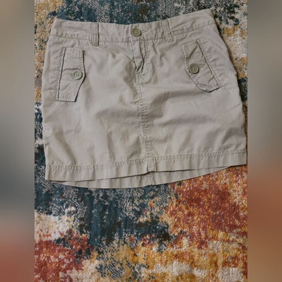 GAP Dresses & Skirts - Khaki Button-Accent Mini Skirt